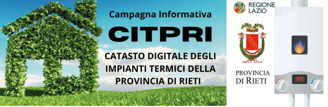Digitalizzazione del catasto provinciale degli impianti termici - Campagna informativa CITPRI - Informativa ai cittadini - 